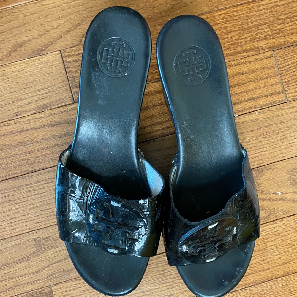 Tory Burch wedge slippers